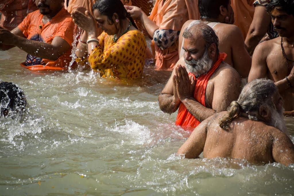 Swami Avimuktanand Giri Ji Maharaj Holy Ganga Snan