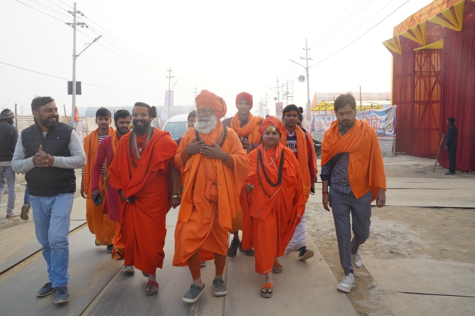 Revered Juna Akhada Mahamandaleshwars and Saints